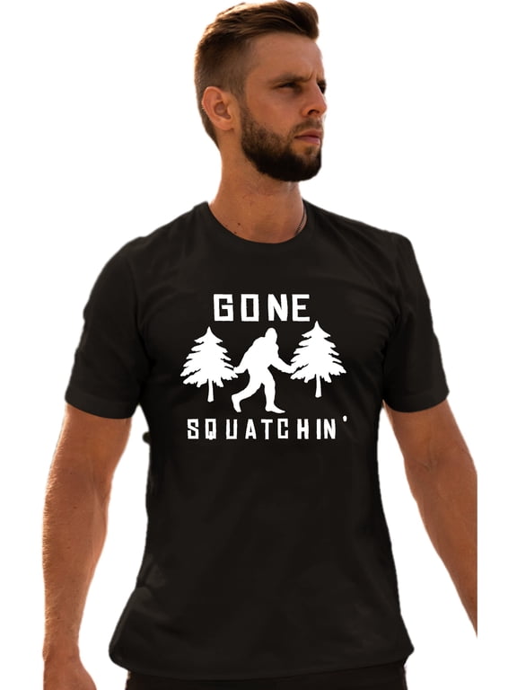 Adult Gone Squatchin' Gone Squatching Bigfoot Sasquatch T-Shirt