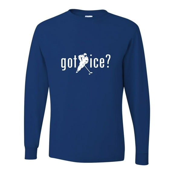 Adult Got Ice? Hockey Lovers Long Sleeve T-Shirt