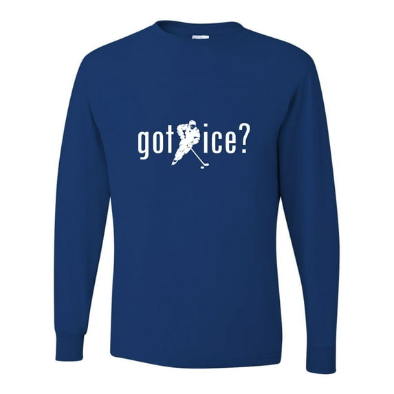 Adult Got Ice? Hockey Lovers Long Sleeve T-Shirt