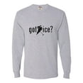thumbnail image 1 of Adult Got Ice? Hockey Lovers Long Sleeve T-Shirt, 1 of 1