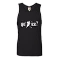 thumbnail image 1 of Adult Got Ice? Hockey Lovers Sleeveless Tank Top Cotton T-Shirt, 1 of 1