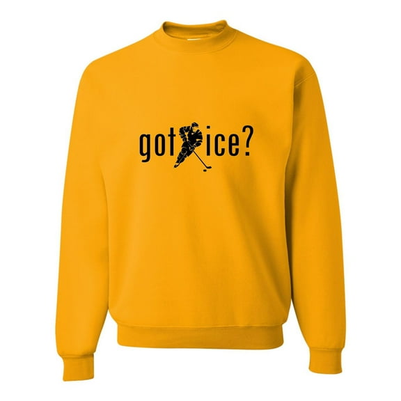 Adult Got Ice? Hockey Lovers Sweatshirt Crewneck