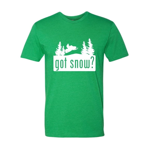 Adult Got Snow Funny Snowmobile Lover Deluxe T-Shirt