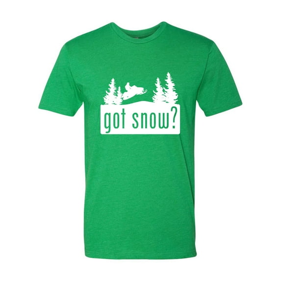 Adult Got Snow Funny Snowmobile Lover Deluxe T-Shirt