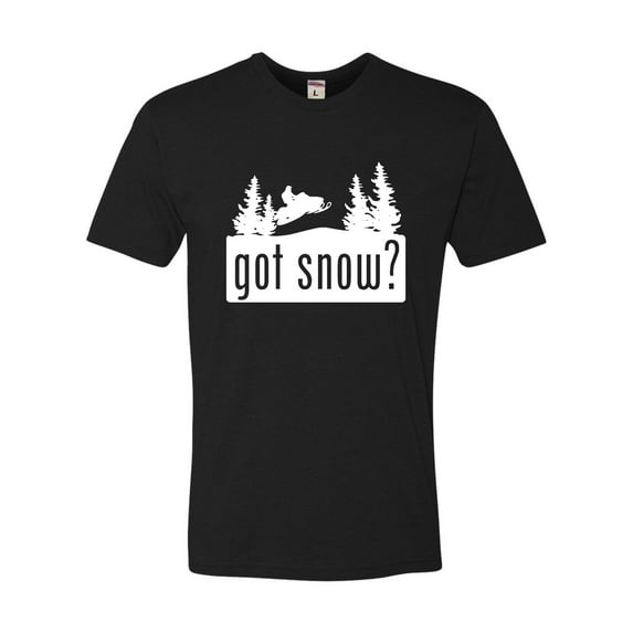 Adult Got Snow Funny Snowmobile Lover Deluxe T-Shirt