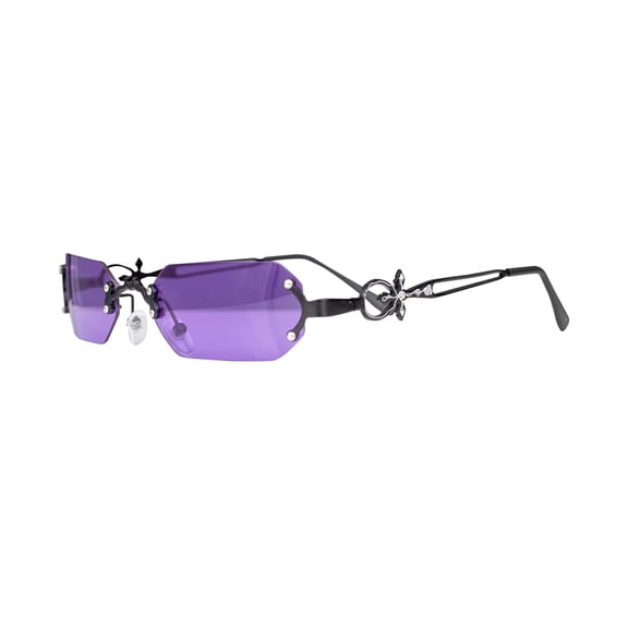 Gothic Vampire Purple Costume Glasses for Adult