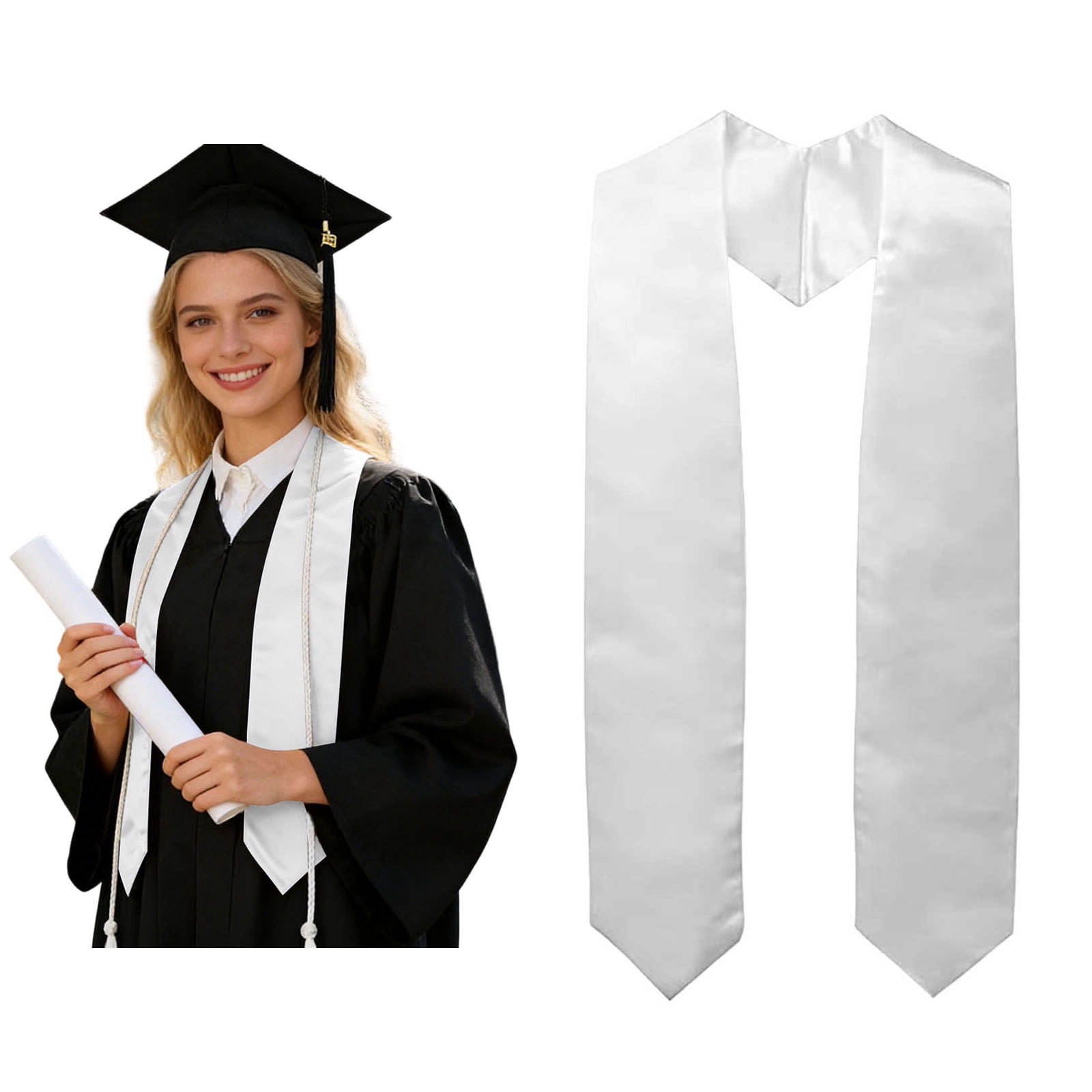 Graduation Robe Items Sashes Adult Graduation Stole Satin Graduation Sashes Plain Graduation Gift 71 ...