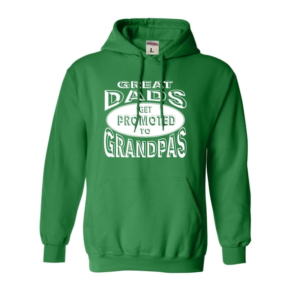 Adult Great Dads Get Promoted To Grandpas Funny New Dad Sweatshirt Hoodie