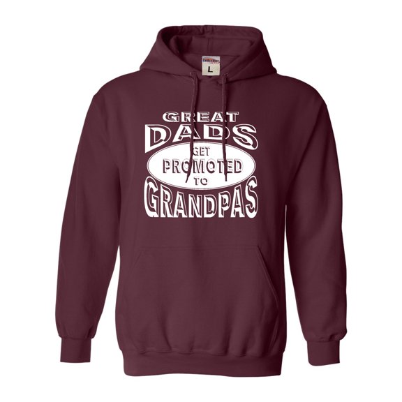 Adult Great Dads Get Promoted To Grandpas Funny New Dad Sweatshirt Hoodie