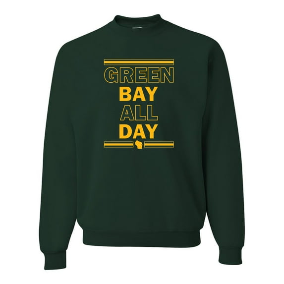 Adult Green Bay All Day Sweatshirt Crewneck