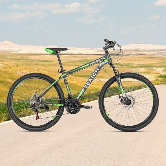 Adult Green Black Bike SEAICH EXP 26" Wheel Mountain Road Bike 26"- 29" Wheel Options