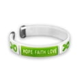 thumbnail image 1 of The Awareness Company Green Ribbon Bracelets, 100 Pack, 1 of 1