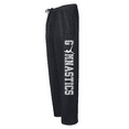 thumbnail image 1 of Adult Gymnastics Black Sweatpants (White, Adult Large), 1 of 1
