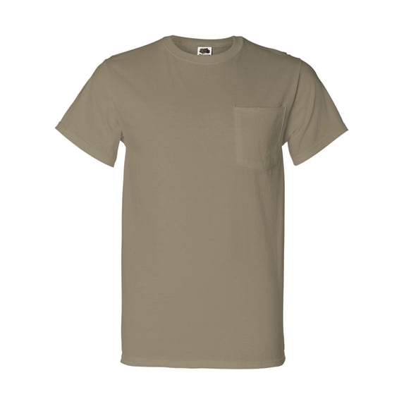 Adult HD Cotton™ Pocket T-Shirt KHAKI 2XL