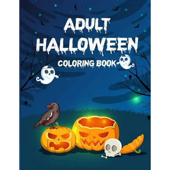 Adult Halloween Coloring Book (50 Unique Designs): Funny Adult Coloring Books Gorgeous Coloring Book For Girls (Paperback)