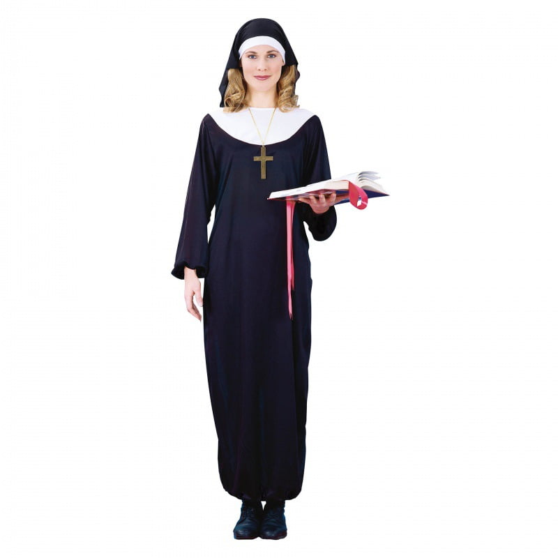 Adult Halloween Costume Adult Priest Sister Cosplay Black Priest