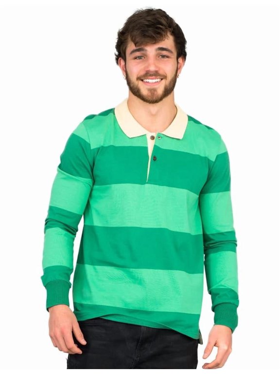 Blue & Detective Striped Long Sleeve T-Shirt Halloween Cosplay