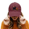 thumbnail image 1 of Adult Halloween Fashion Print Sun Hat Baseball Cap Casual Unisex Breathable Outdoor Adjustable Headwear for Daily Wear, 1 of 4