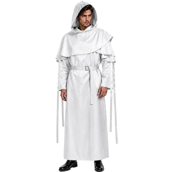 Adult Halloween Priest Robe Costume, Medieval Monk Inspired Cosplay Outfit For Costume Parties, Stage Performances, Theater Events, Photo Sessions, Role Play, Festivals And Themed Dress Up