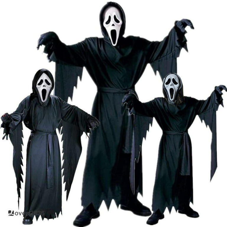 Halloween Scream Mask Ghost Face Fancy Dresss Costume Accessory Adult New