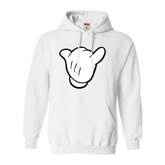 Adult Hang Loose Cartoon Hand Mickey Shaka Sign Sweatshirt Hoodie