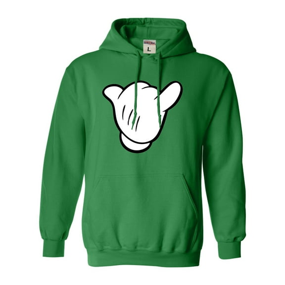 Adult Hang Loose Cartoon Hand Mickey Shaka Sign Sweatshirt Hoodie