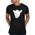 thumbnail image 1 of Adult Hang Loose Cartoon Hand Mickey Shaka Sign T-Shirt, 1 of 1