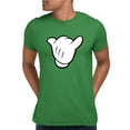 thumbnail image 1 of Adult Hang Loose Cartoon Hand Mickey Shaka Sign T-Shirt, 1 of 1