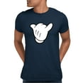thumbnail image 1 of Adult Hang Loose Cartoon Hand Mickey Shaka Sign T-Shirt, 1 of 1