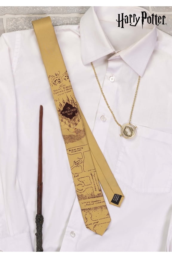 Adult Harry Potter Necktie Marauders Map