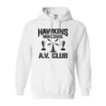 thumbnail image 1 of Adult Hawkins Middle School AV Club Sweatshirt Hoodie, 1 of 1