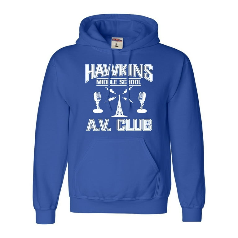 Adult Hawkins Middle School AV Club Sweatshirt Hoodie Walmart