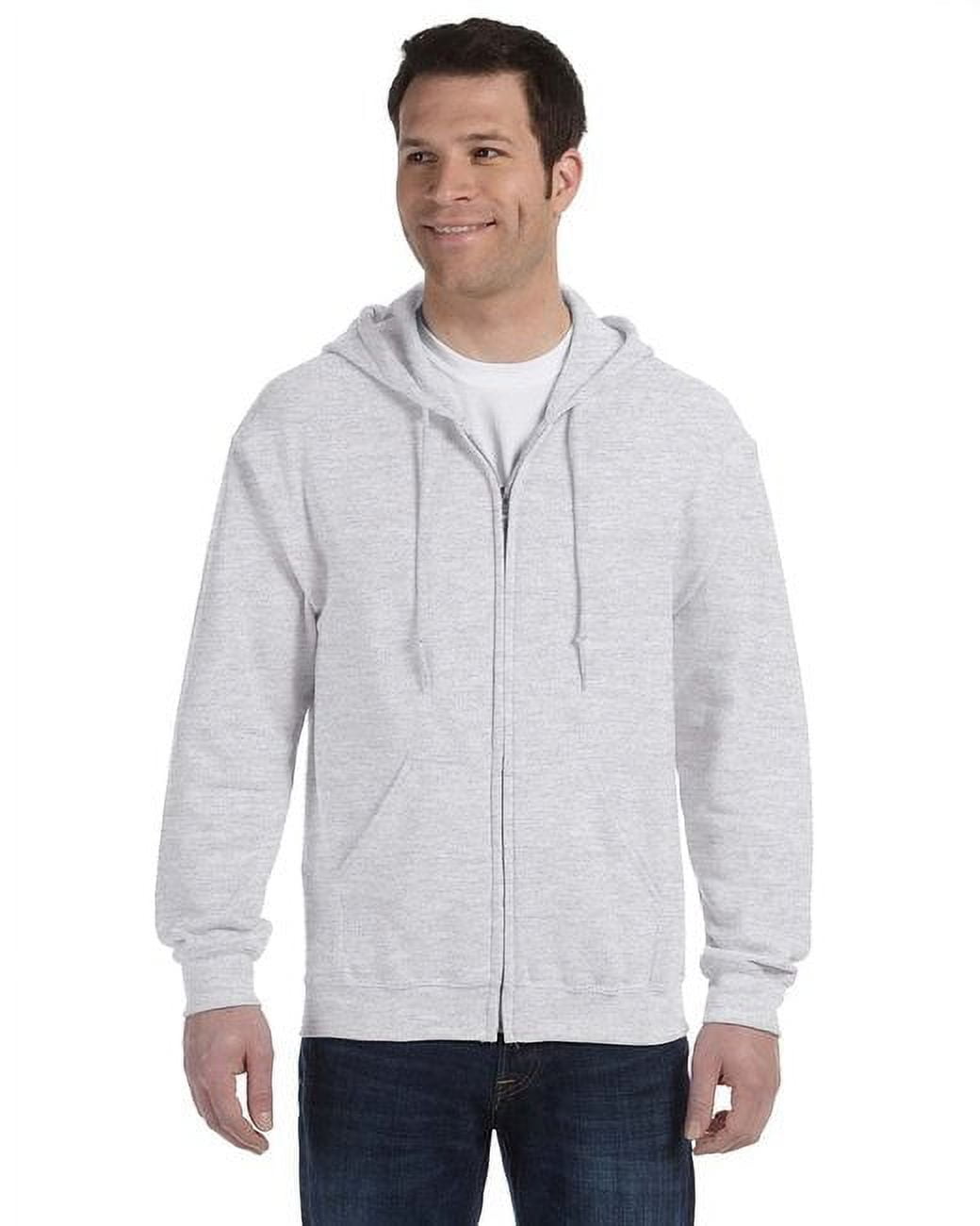 Adult Heavy Blend™ Full-Zip Hooded Sweatshirt - ASH - S