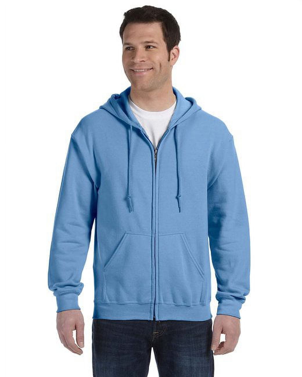Adult Heavy Blend™ Full-Zip Hooded Sweatshirt - CAROLINA BLUE - 2XL