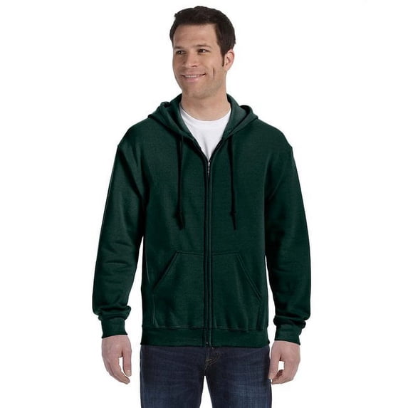 Adult Heavy Blend™ Full-Zip Hooded Sweatshirt - FOREST GREEN - S