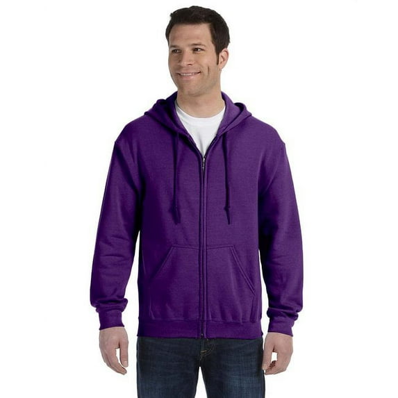 Adult Heavy Blend™ Full-Zip Hooded Sweatshirt - PURPLE - M