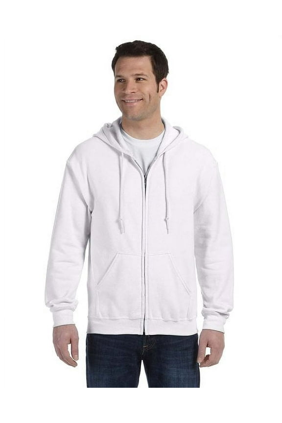 Adult Heavy Blendâ„¢ Full-Zip Hooded Sweatshirt - WHITE - M