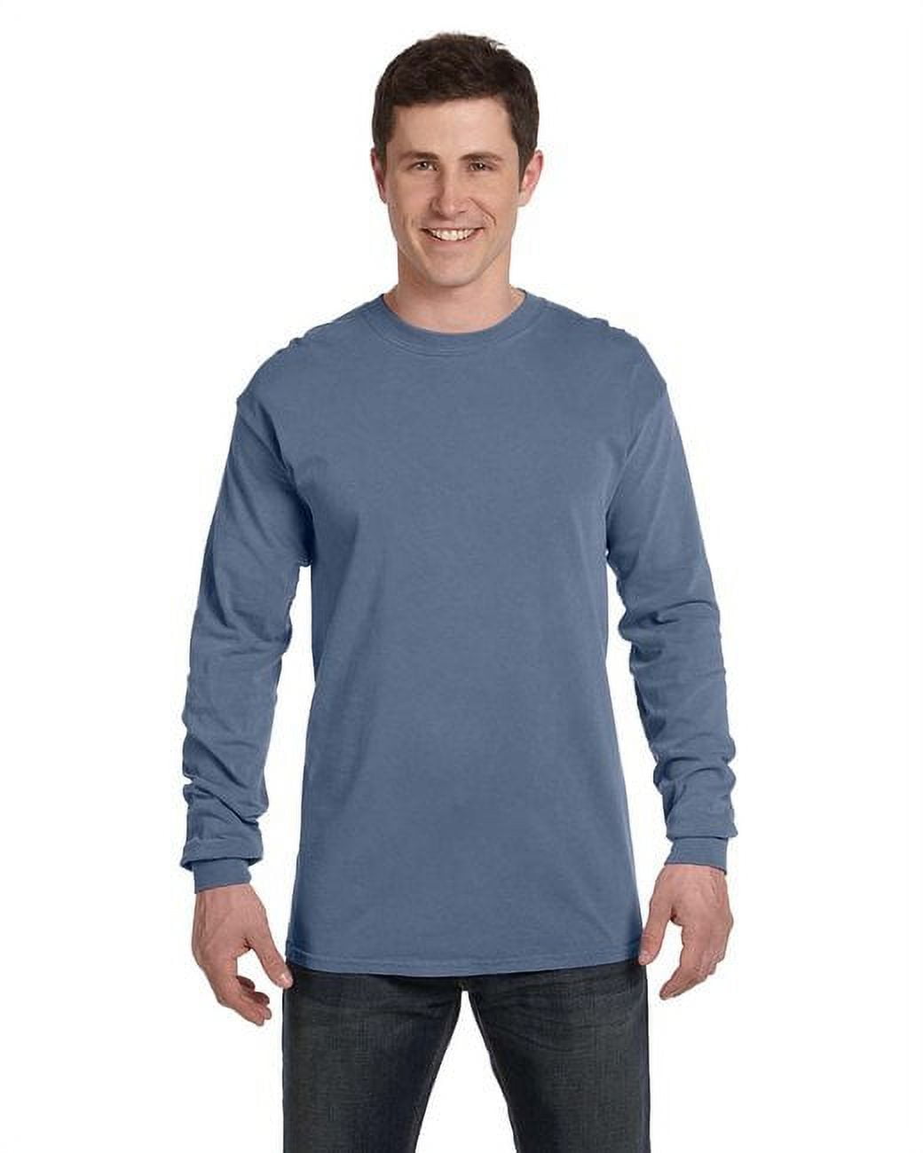 Adult Heavyweight RS Long-Sleeve T-Shirt - WASHED DENIM - XL