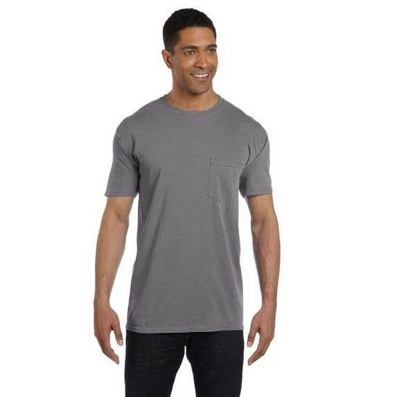 Adult Heavyweight RS Pocket T-Shirt - GRAPHITE - XL