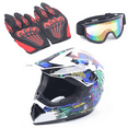 thumbnail image 1 of Adult Helmet +Gloves +Goggles for Dirt Bike DOT Motorcycle Motocross MX ATV, 1 of 11