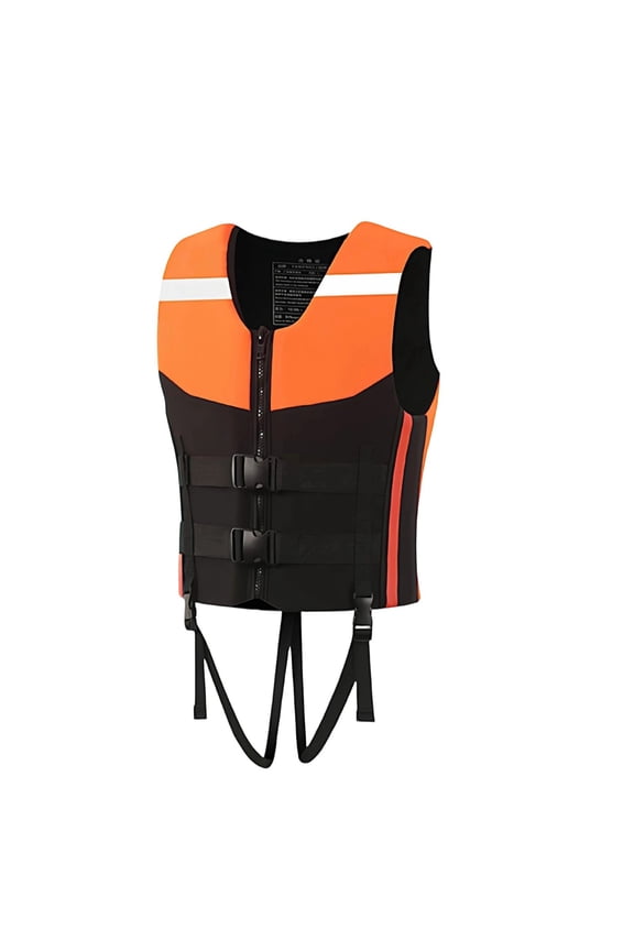 Adult High-Buoyancy Life Jacket: Safe, Comfortable, Quick-Dry Water Sports Swimwear Orange XL