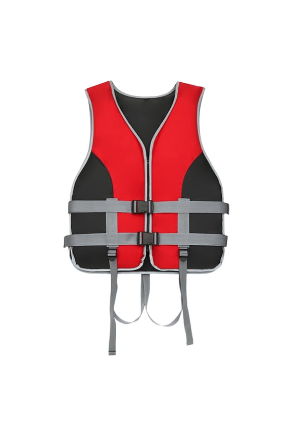 Adult High Buoyancy Reflective Life Jacket,Adjustable Secure Buoyancy Suit,Auto Supine Position Water Safety Vest,Reflective Whistle Flotation Suit for Outdoor Water Sports Wind Rain Conditions