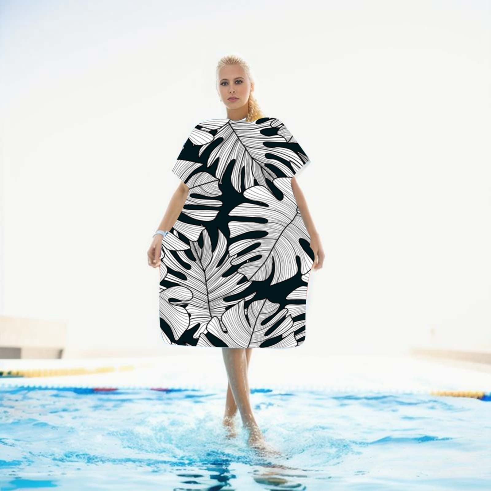 Adult Hooded Bath Towel Microfiber And Cape Beach Quick Drying Bathrobe Cape Sea Beach Bathrobe