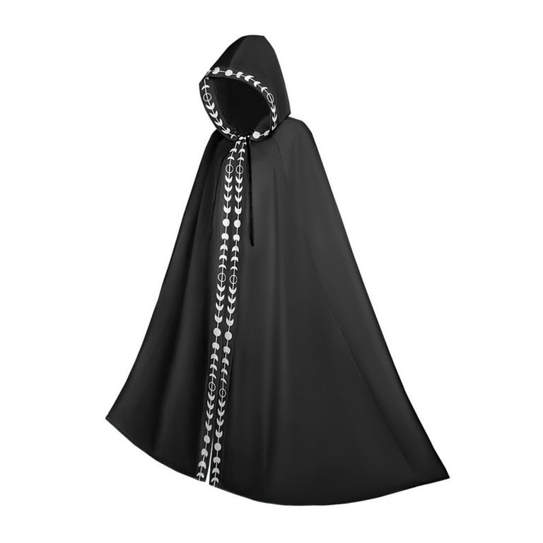 Hooded Cape Adult White Hooded Cape Adult White