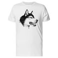 thumbnail image 1 of Adult Husky In B&W T-Shirt Men -Image by Shutterstock, Male 3X-Large, 1 of 2