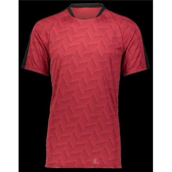 Adult Hypervolt Jersey, Maroon Print & Black - Small
