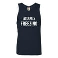 thumbnail image 1 of Adult I Am Literally Freezing Cold Sleeveless Tank Top Cotton T-Shirt, 1 of 1
