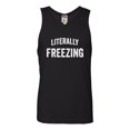 thumbnail image 1 of Adult I Am Literally Freezing Cold Sleeveless Tank Top Cotton T-Shirt, 1 of 1