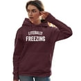 thumbnail image 1 of Adult I Am Literally Freezing Cold Sweatshirt Hoodie, 1 of 1