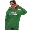 thumbnail image 1 of Adult I Am Literally Freezing Cold Sweatshirt Hoodie, 1 of 1